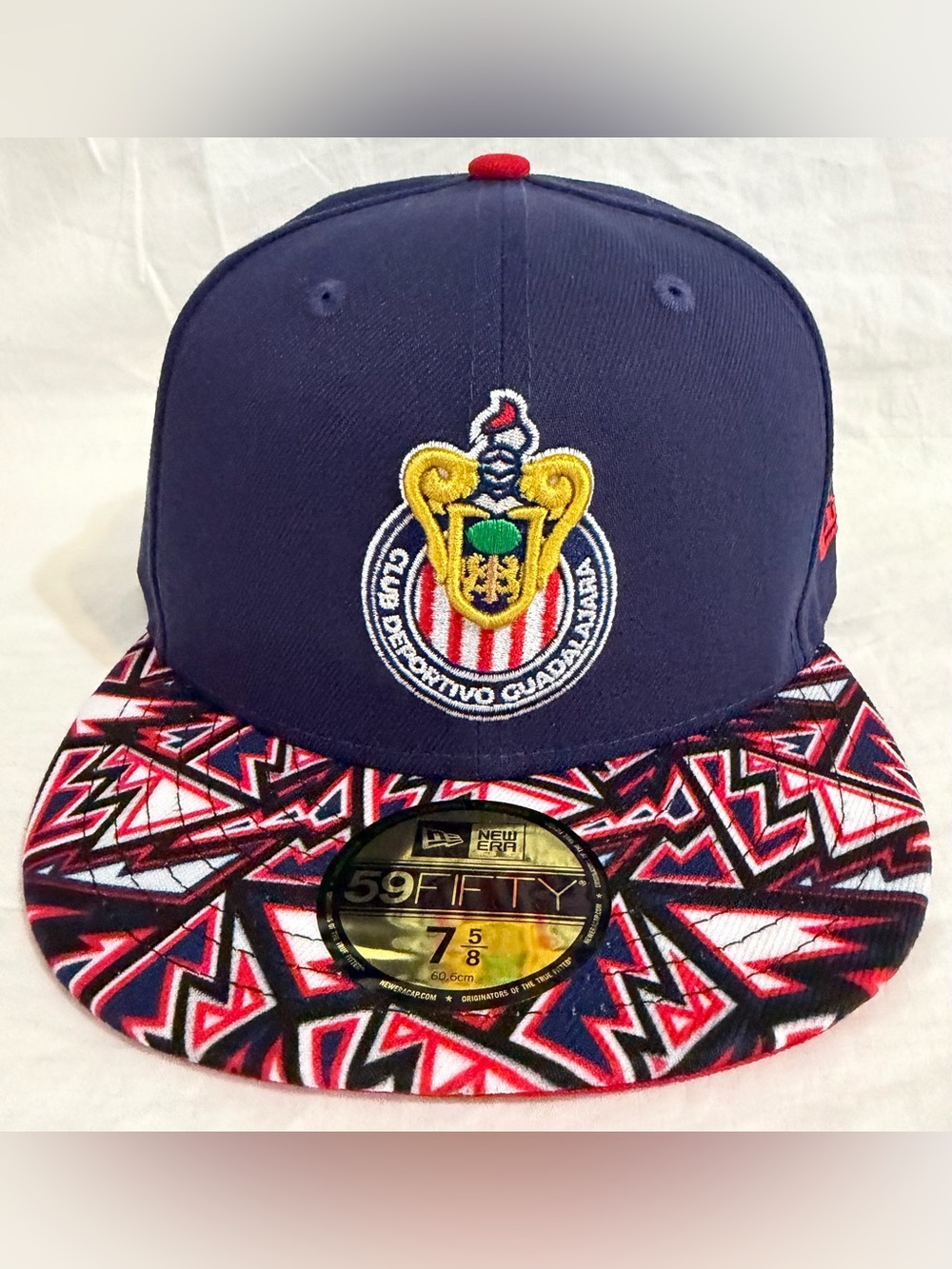 New Era Chivas de Guadalajara Mexico Soccer 59FIFTY Fitted Hat Men’s Sz: 7 5/8